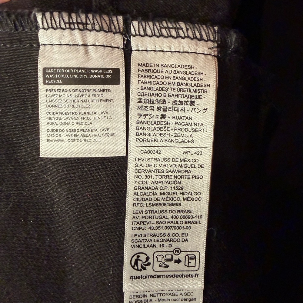 NWOT Levi's Men's L Black Denim Jacket - Picture 4 of 12